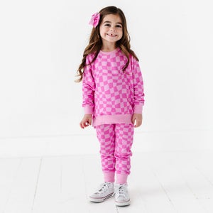 Baby Kids Bamboo Pajamas — Roller at the Disco Jogger Set — Image 1