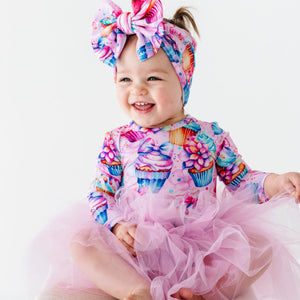 Baby Kids Bamboo Pajamas — Another Year Sweeter Tulle Tutu Dress — Image 1