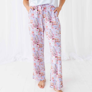 Baby Kids Bamboo Pajamas — A Knight to Remember Women's Wide Leg Pants — Image 1
