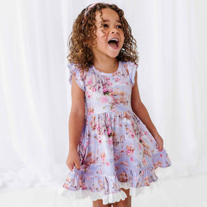 Baby Kids Bamboo Pajamas — A Knight to Remember Party Dress & Shorts Set — Image 1