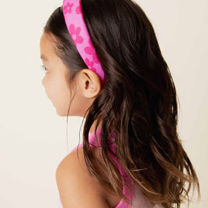 Baby Kids Bamboo Pajamas — Daisy Bell Headband — Image 1