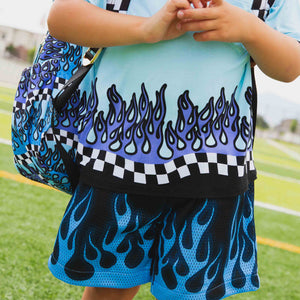 Baby Kids Bamboo Pajamas — Fast & Curious Mesh Shorts — Image 1