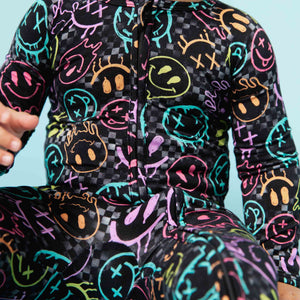 Baby Kids Bamboo Pajamas — Highlight of My Day Convertible Romper — Image 1