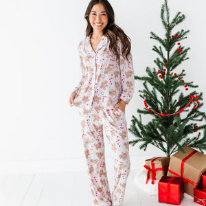 Baby Kids Bamboo Pajamas — Baking Spirits Bright Women's Pajama Set — Image 1