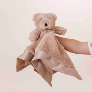 Baby Kids Bamboo Pajamas — Bear Hugs Minky Lovey — Image 1
