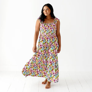 Baby Kids Bamboo Pajamas — Flutter Away Mama Dress — Image 1