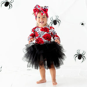 Baby Kids Bamboo Pajamas — Scarlet's Web Tulle Tutu Dress — Image 1