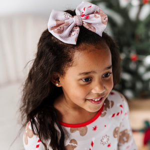 Baby Kids Bamboo Pajamas — Baking Spirits Bright Nylon Bow — Image 1