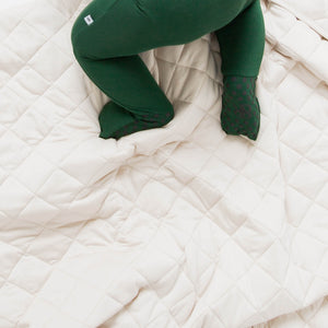 Baby Kids Bamboo Pajamas — Cream Puff Quilted Bamboo Blanket - Adult & Kids — Image 1