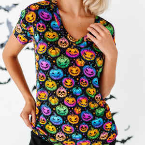 Baby Kids Bamboo Pajamas — Glow Hard or Glow Home Women's T-Shirt — Image 1