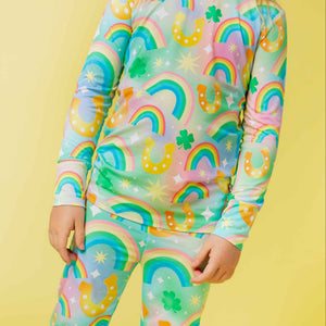 Baby Kids Bamboo Pajamas — Good As Gold Long Sleeve Pajama Set — Image 1