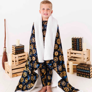 Baby Kids Bamboo Pajamas — Harry Potter™ Hogwarts Night Sky Bum Bum Blanket - Plush — Image 1