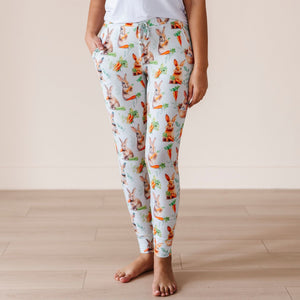 Baby Kids Bamboo Pajamas — No Bunny Cuter Women's Pants — Image 1