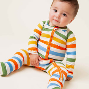 Baby Kids Bamboo Pajamas — Off The Grid Convertible Romper — Image 1
