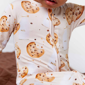 Baby Kids Bamboo Pajamas — One Smart Cookie Footie — Image 1