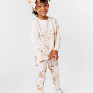 Baby Kids Bamboo Pajamas — One Smart Cookie Jogger Set — Image 1