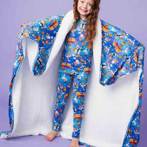 Baby Kids Bamboo Pajamas — Space Jam™ Bum Bum Blanket - Plush — Image 1