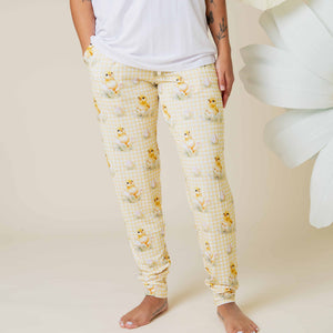 Baby Kids Bamboo Pajamas — Sunny Side Up Women's Pants — Image 1