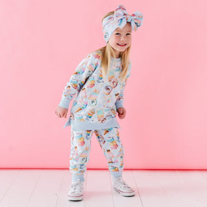 Baby Kids Bamboo Pajamas — Sweet Dreams Jogger Set — Image 1