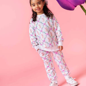 Baby Kids Bamboo Pajamas — Too Fluffin Cute Jogger Set — Image 1
