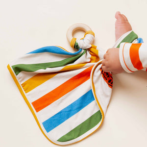 Baby Kids Bamboo Pajamas — Trail Mix Lovey — Image 1