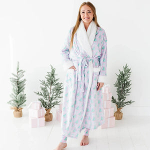 Baby Kids Bamboo Pajamas — Un-fir-gettable Adult Plush Robe — Image 1