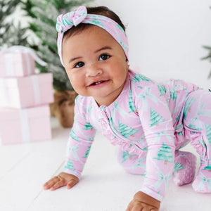 Baby Kids Bamboo Pajamas — Un-fir-gettable Headwrap — Image 1
