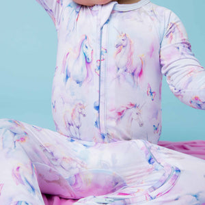Baby Kids Bamboo Pajamas — Uni-believable Convertible Romper — Image 1