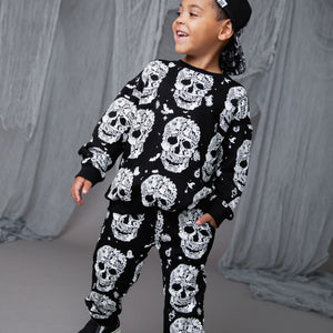 Baby Kids Bamboo Pajamas — After Glow Relaxed Fit Jogger Set — Image 1