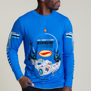 Baby Kids Bamboo Pajamas — Hot Wheels™ Born To Race Men's Long Sleeve Shirt — Image 1