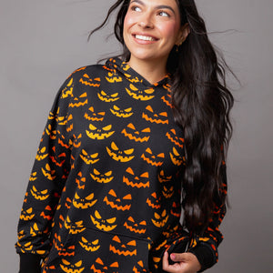 Baby Kids Bamboo Pajamas — Grin Reaper Adult Unisex Hoodie — Image 3