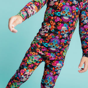 Baby Kids Bamboo Pajamas — Killer Smile Long Sleeve Pajama Set — Image 3