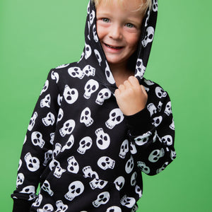 Baby Kids Bamboo Pajamas — No Bones About it Pullover Hoodie — Image 3
