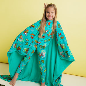 Baby Kids Bamboo Pajamas — Scooby-Doo™ Mystery Crew Bum Bum Blanket — Image 1