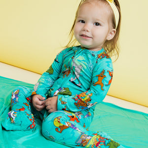 Baby Kids Bamboo Pajamas — Scooby-Doo™ Mystery Crew Convertible Romper — Image 4