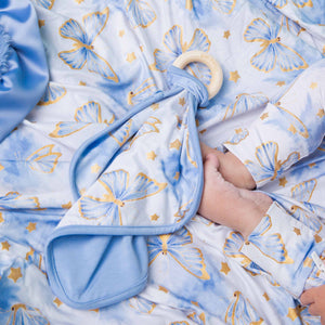 Baby Kids Bamboo Pajamas — Wish Upon a Wing Lovey — Image 1