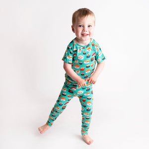 Baby Kids Bamboo Pajamas — Rice and Shine Two-Piece Pajama Set — Image 1