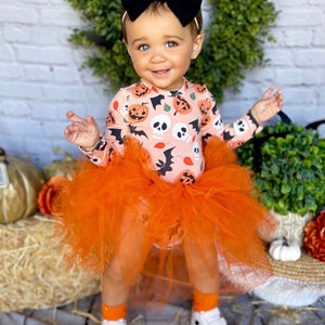 Baby Kids Bamboo Pajamas — Bat Chic Crazy Tulle Tutu Dress — Image 1