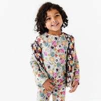 Baby Kids Bamboo Pajamas — No Space to Go Reversible Jacket — Image 1