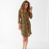 Baby Kids Bamboo Pajamas — The Great Catsby Mama Robe — Image 1