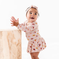 Baby Kids Bamboo Pajamas — Rise Above Ruffle Dress — Image 1