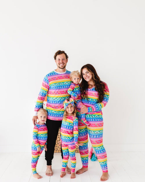 Baby Kids Bamboo Pajamas — Merry And Bright Headwrap — Image 7