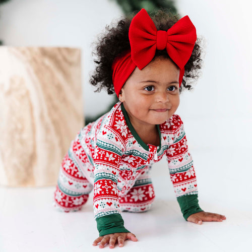 Baby Kids Bamboo Pajamas — Up To Snow Good Footie — Image 18