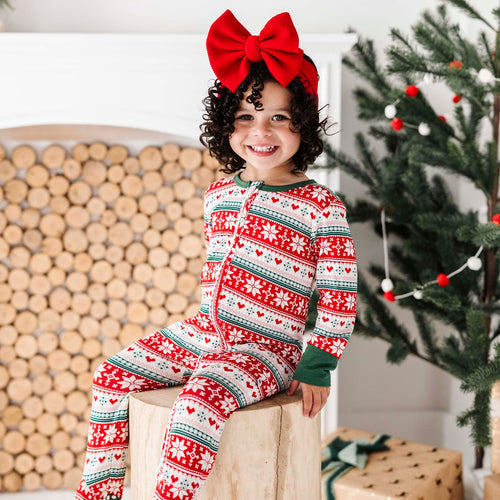 Baby Kids Bamboo Pajamas — Up To Snow Good Footie — Image 24