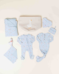 Baby Kids Bamboo Pajamas — Goose On The Loose Signature Bundle — Image 1
