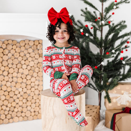 Baby Kids Bamboo Pajamas — Up To Snow Good Footie — Image 22
