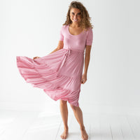 Baby Kids Bamboo Pajamas — Light Pink Mama Dress — Image 1