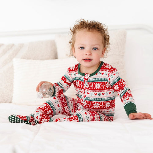Bums & Roses - Baby & Kids Bamboo Pajamas - Up To Snow Good Footie - Image 26