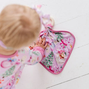 Baby Kids Bamboo Pajamas — Merry Little Pinkmas Lovey — Image 1