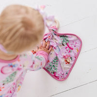 Baby Kids Bamboo Pajamas — Merry Little Pinkmas Lovey — Image 1